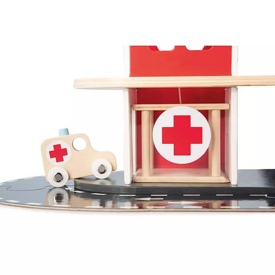 Janod® Red Fire Station Toy Set
